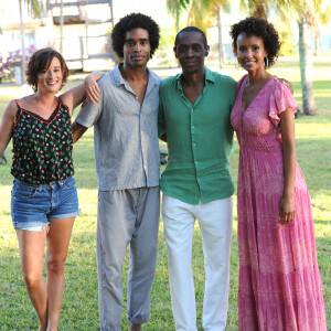 Exclusif - Julien Béramis, Béatrice de La Boulaye, Sonia Rolland et Claudy Siar - Jour 2 - Backstage - Enregistrement de l'émission "Tous en Martinique, coeur d'Outremer" au Club Med Les Boucaniers, qui sera diffusée le 11 novembre à 21h05 sur France 3. Le 29 mai 2021 © Veeren / Bestimage