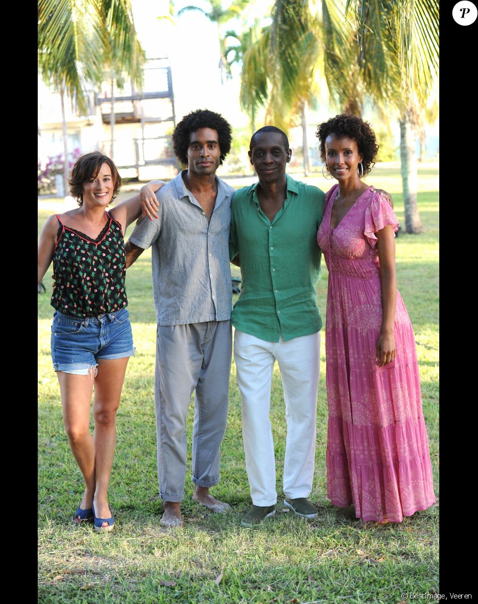 Exclusif - Julien Béramis, Béatrice de La Boulaye, Sonia Rolland et Claudy Siar - Jour 2 - Backstage - Enregistrement de l'émission "Tous en Martinique, coeur d'Outremer" au Club Med Les Boucaniers, qui sera diffusée le 11 novembre à 21h05 sur France 3. Le 29 mai 2021 © Veeren / Bestimage
