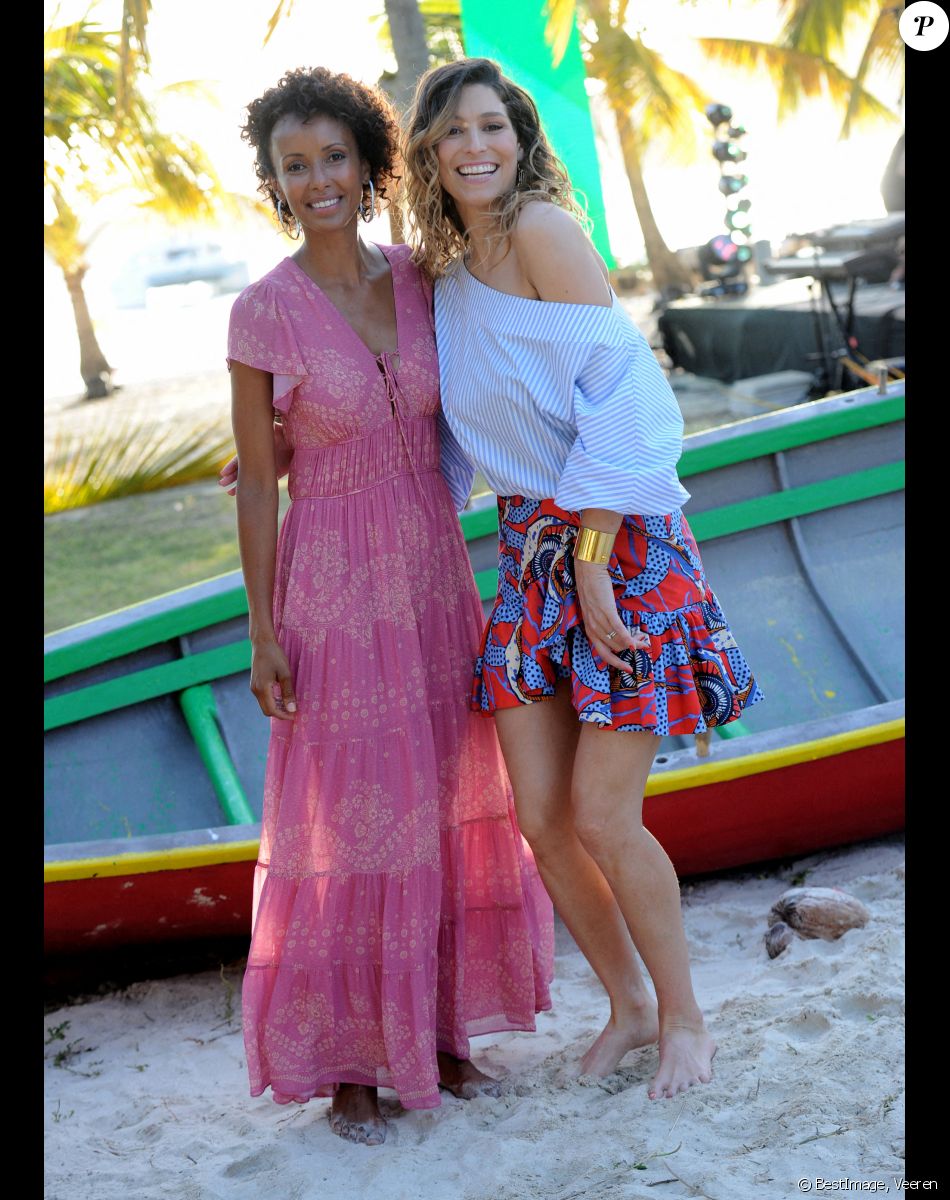 Exclusif - Sonia Rolland et Laury Thilleman - Jour 2 - Backstage - Enregistrement de l'émission "Tous en Martinique, coeur d'Outremer" au Club Med Les Boucaniers, qui sera diffusée le 11 novembre à 21h05 sur France 3. Le 29 mai 2021 © Veeren / Bestimage