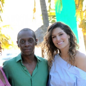 Exclusif - Sonia Rolland, Claudy Siar et Laury Thilleman - Jour 2 - Backstage - Enregistrement de l'émission "Tous en Martinique, coeur d'Outremer" au Club Med Les Boucaniers, qui sera diffusée le 11 novembre à 21h05 sur France 3. Le 29 mai 2021 © Veeren / Bestimage