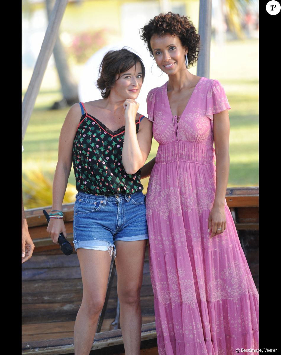 Exclusif - Béatrice de La Boulaye, Sonia Rolland - Jour 2 - Backstage - Enregistrement de l'émission "Tous en Martinique, coeur d'Outremer" au Club Med Les Boucaniers, qui sera diffusée le 11 novembre à 21h05 sur France 3. Le 29 mai 2021 © Veeren / Bestimage