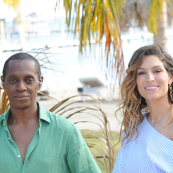 Exclusif - Claudy Siar et Laury Thilleman - Jour 2 - Backstage - Enregistrement de l'émission "Tous en Martinique, coeur d'Outremer" au Club Med Les Boucaniers, qui sera diffusée le 11 novembre à 21h05 sur France 3. Le 29 mai 2021 © Veeren / Bestimage