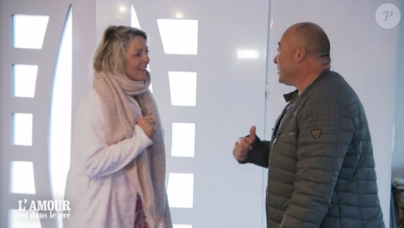 Nathalie et Bruno lors de l'épisode de "L'amour est dans le pré 2021" du 15 novembre sur M6