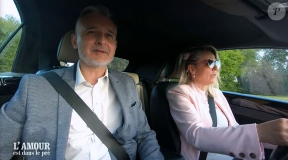 Nathalie et Stéphane lors de l'épisode de "L'amour est dans le pré 2021" du 15 novembre sur M6