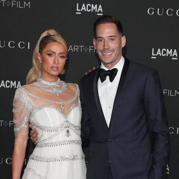 Paris Hilton, Carter Reum - People au 10e "Annual Art+Film Gala" organisé par Gucci à la "LACMA Art Gallery" à Los Angeles