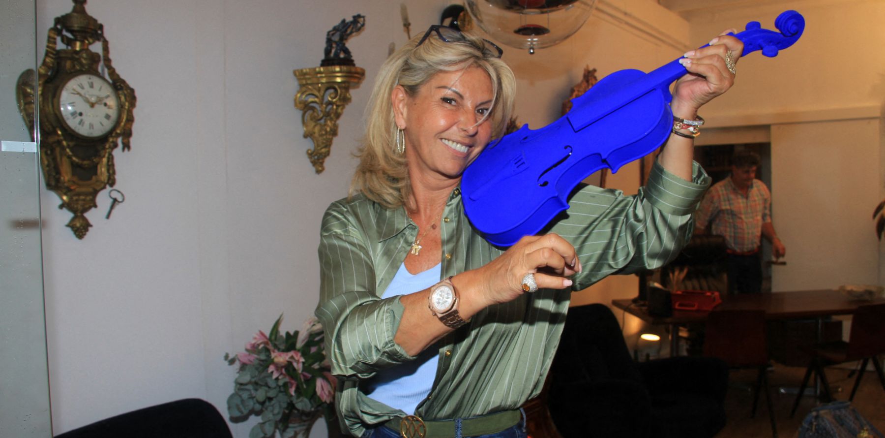 Son Compagnon Caroline Margeridon Et Son Mari Jockey - Esam Solidarity