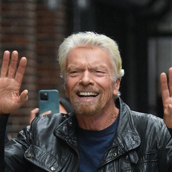 Sir Richard Branson - Les célébrités arrivent au Late Show à New York, le 13 juillet 2021 