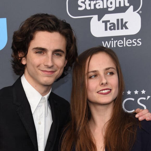 Timothée Chalamet et sa soeur Pauline - 23e Critics Choice Awards au Barker Hangar à Los Angeles, le 11 janvier 2018. © Chris Delmas/Bestimage