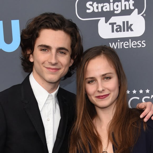 Timothée Chalamet et sa soeur Pauline - 23e Critics Choice Awards au Barker Hangar à Los Angeles, le 11 janvier 2018. © Chris Delmas/Bestimage