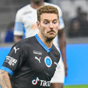 M. Pokora (Matt Pokora) - Match des héros entre l'équipe OM Legends et l'équipe UNICEF au stade Orange Velodrome à Marseille le 13 octobre 2021. © Jean-René Santini/Bestimage