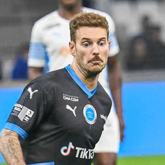 M. Pokora (Matt Pokora) - Match des héros entre l'équipe OM Legends et l'équipe UNICEF au stade Orange Velodrome à Marseille le 13 octobre 2021. © Jean-René Santini/Bestimage