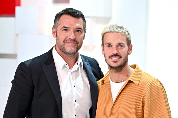 Arnaud Ducret et M. Pokora (Matt Pokora) - Enregistrement de l'émission "Vivement Dimanche", présentée par M.Drucker et qui sera diffusée le 3 octobre sur France 2 © Guillaume Gaffiot / Bestimage 