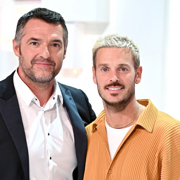 Arnaud Ducret et M. Pokora (Matt Pokora) - Enregistrement de l'émission "Vivement Dimanche", présentée par M.Drucker et qui sera diffusée le 3 octobre sur France 2 © Guillaume Gaffiot / Bestimage 