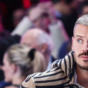 Matt Pokora (M. Pokora) - People au match de basket "ASVEL vs Boulogne Levallois Metropolitans" lors de la première demi-finale de Leaders Cup à la "Disney Events Arena" de Marne-la-Vallée, le 15 février 2020. Les Metropolitans de Boulogne-Levallois ont battu Cholet 82 à 74. © Gwendoline Le Goff / Panoramic / Bestimage 