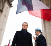 Le président Emmanuel Macron lors de la commémoration du 74ème anniversaire de la victoire du 8 mai 1945 à l'Arc de Triomphe à Paris