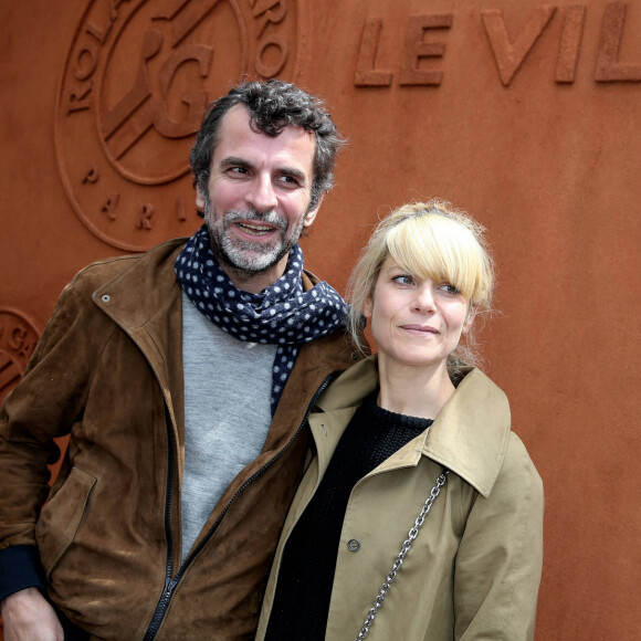 Marina Foïs et Eric Lartigau - People au village des Internationaux de France de tennis de Roland Garros à Paris.