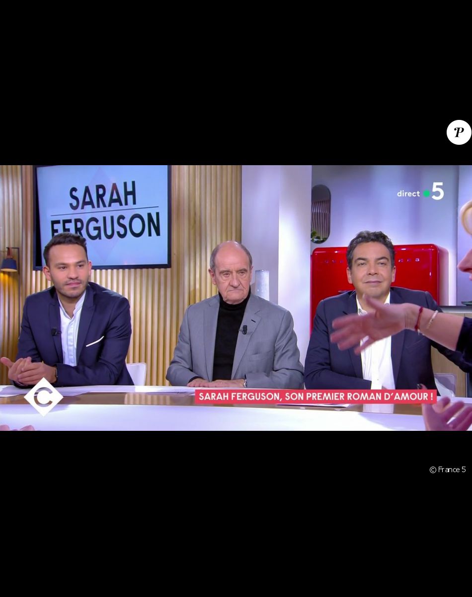 Sarah Ferguson a craqué pour les chroniqueurs de "C à Vous" Mohamed Bouhafsi, Pierre Lescure et Patrick Cohen.