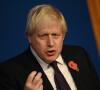 Boris Johnson, premier ministre du Royaume-Uni - Conférence de presse au 10 Downing Street à propos de la conférence Cop26 à Londres le 14 novembre 2021.