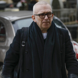 Exclusif - Jean-Paul Gaultier - Obsèques de Jacques Leibowitch au crématorium du Père Lachaise à Paris. Le 10 mars 2020