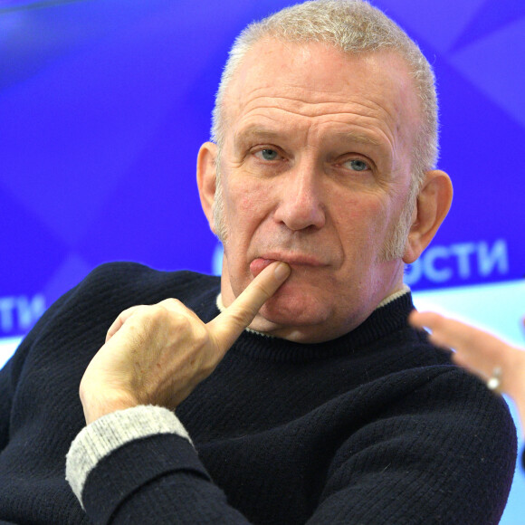 Jean-Paul Gaultier en conférence de presse pour son spectacle ''Fashion Freak Show'' à Moscou. Le 5 février 2020 © Persona Stars / Zuma Press / Bestimage