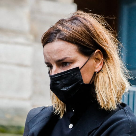 Fauve Hautot - Arrivées aux Obsèques du danseur étoile Patrick Dupond en l'église Saint-Roch à Paris, France, le 11 mars 2021.