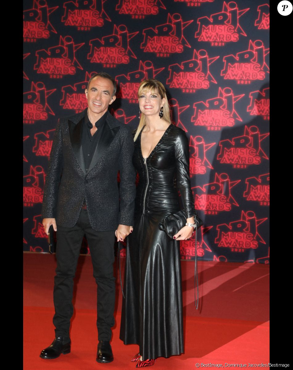 Nikos Aliagas et sa compagne Tina Grigoriou lors de la 23ème édition des NRJ Music Awards au Palais des Festivals de Cannes. © Dominique Jacovides/Bestimage