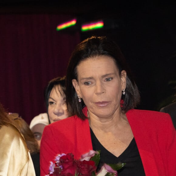 Exclusif - La princesse Stéphanie de Monaco est entourée par ses filles, Pauline Ducruet et Camille Gottlieb - Dernière représentation suivie de la remise des prix de la 9ème édition de la "New Generation" à Monaco le 2 février 2020. © Olivier HuitelPRM/Bestimage