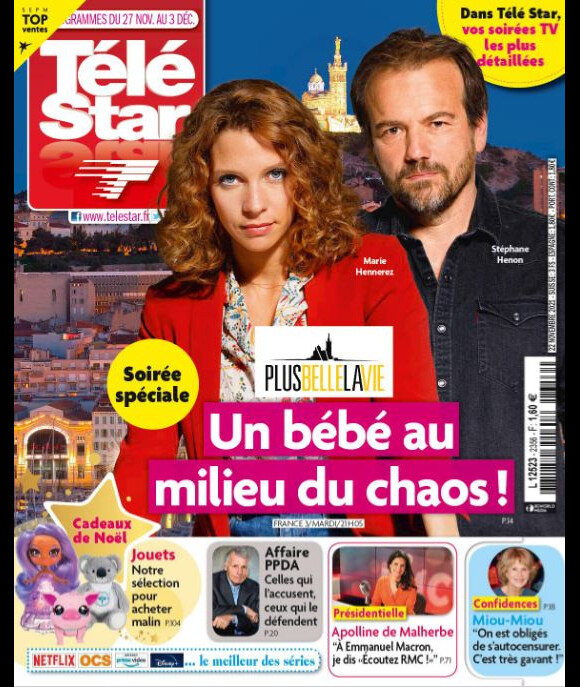 Couverture du magazine "Télé Star" du 22 novembre 2021