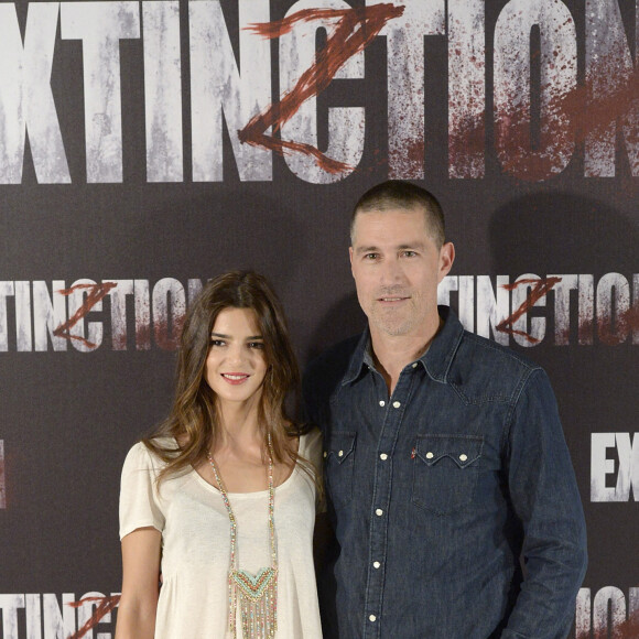 Clara Lago et Matthew Fox - Photocall du film "Extinction" à Madrid le 28 juillet 2015. 
