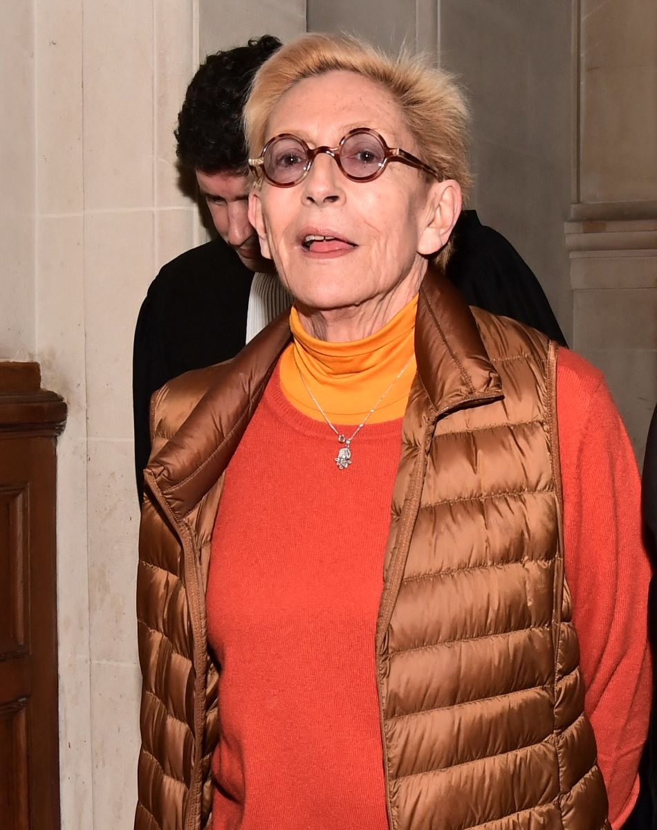 Isabelle Balkany à la sortie du tribunal de Paris pour un jugement en appel reporté au lendemain le 3 février 2020.