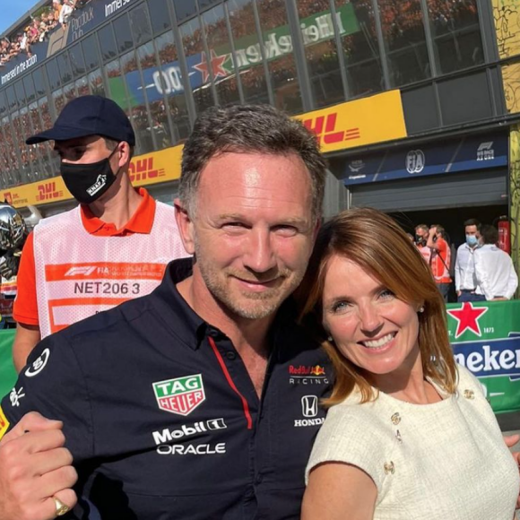 Geri Halliwell et son mari Christian Horner. Septembre 2021.