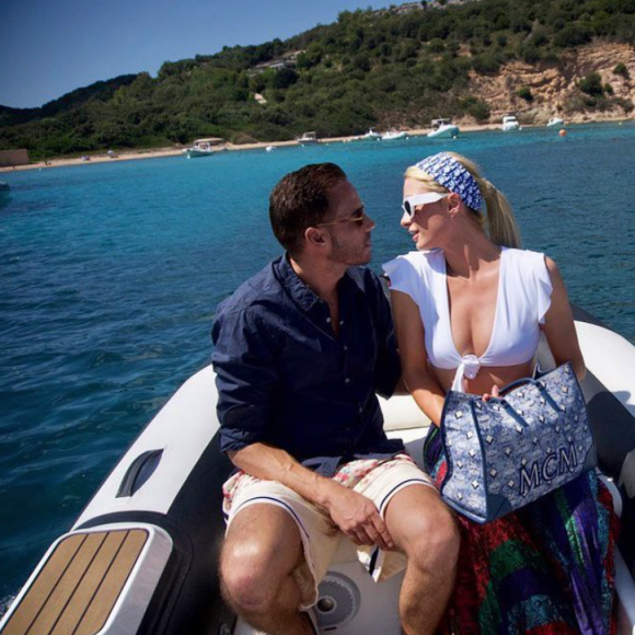 Paris Hilton et Carter Reum en vacances en Corse en septembre 2021.