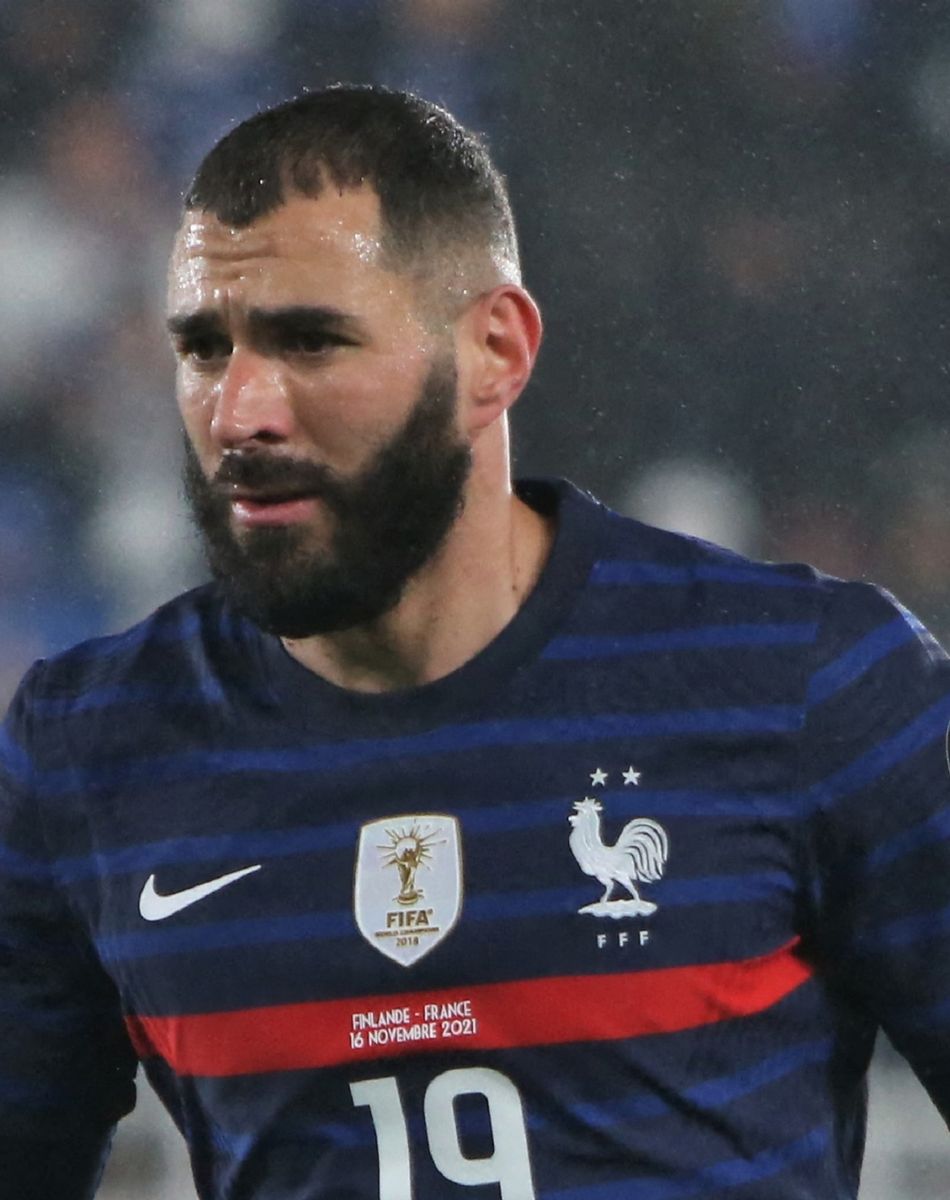 Karim Benzema - L'équipe de France bat la Finlande lors des éliminatoires pour la Coupe du monde. Helsiniki. © Laurent Lairys / Panoramic / Bestimage