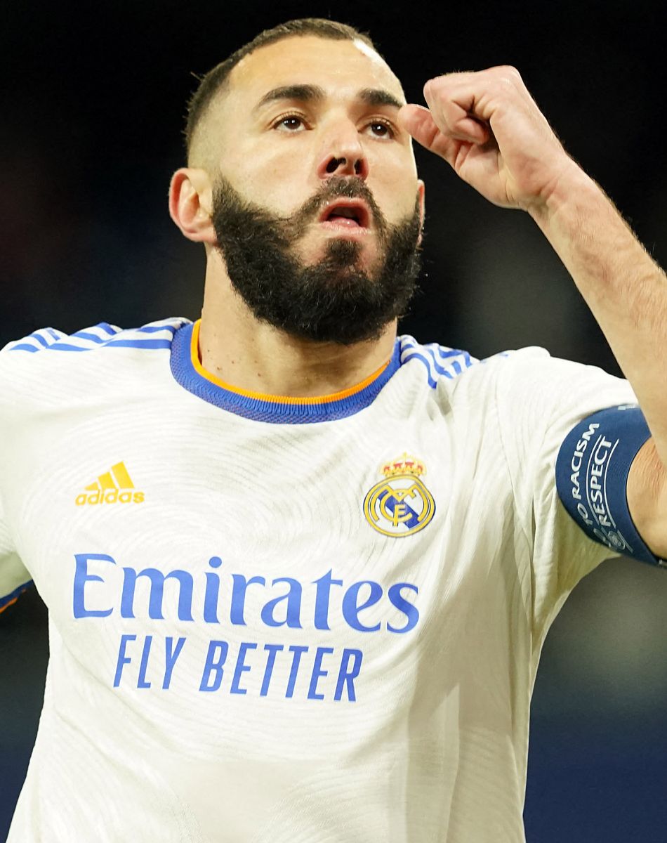 Karim Benzema - Match de Ligue Des Champions (LDC) "Real Madrid - FC Chakhtar Donetsk (2-1)" à Madrid, le 3 novembre 2021.