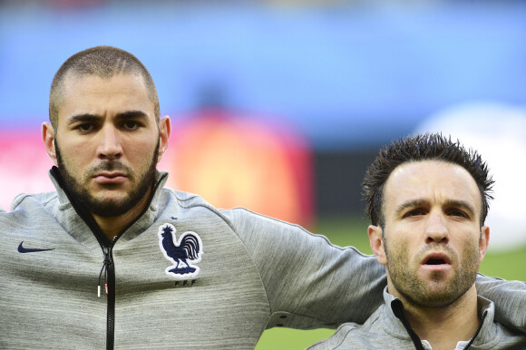 Karim Benzema et Mathieu Valbuena : France vs Bresil - match amical.
