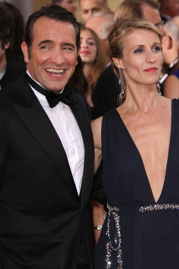 Jean Dujardin et Alexandra Lamy à la 84ème cérémonie des Oscars, à Los Angeles.