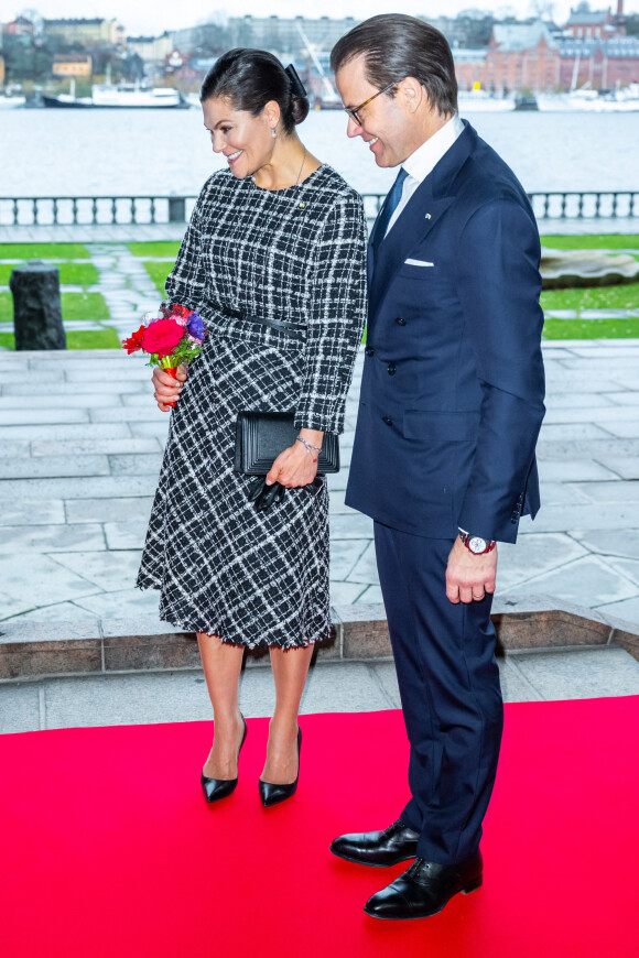 La princesse Victoria et le prince Daniel de Suède - La reine Letizia d'Espagne reçue par la reine Silvia de Suède lors d'un déjeuner à la mairie de Stockholm, le 25 novembre 2021.