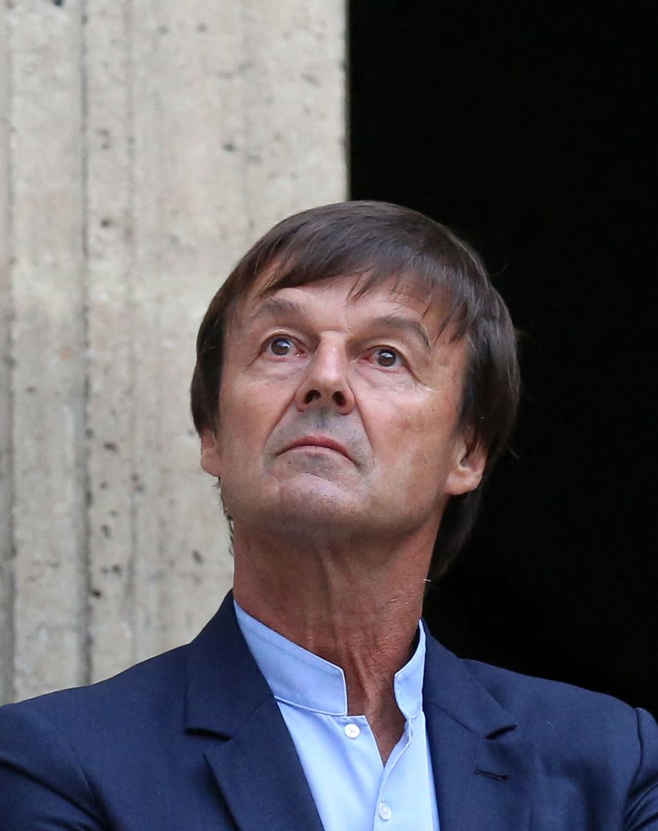 Passation de pouvoir entre le ministre de la Transition Ecologique et Solidaire, Nicolas Hulot et son successeur François de Rugy, au ministère de l'Ecologie, hôtel de Roquelaure, à Paris, le 4 septembre 2018.