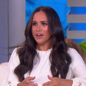 Meghan Markle sur le plateau de l'émission "The Ellen Show" à Los Angeles.