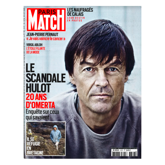 Le magazine Paris Match du 2 décembre 2021 avec l'enquête sur l'affaire Nicolas Hulot