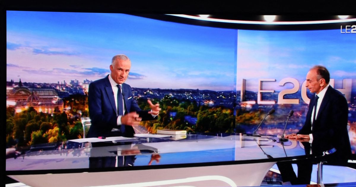 Gilles Bouleau Captures d'écran de Eric Zemmour, invité au journal de