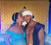 Jazz et Laurent Correia déguisés en Jasmine et Aladdin