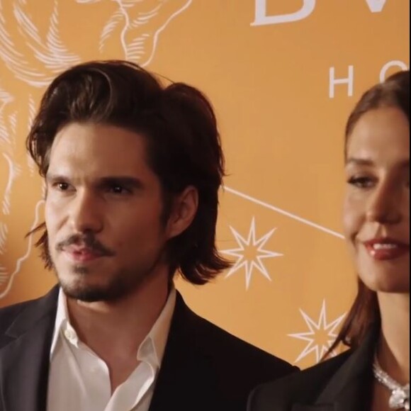 François Civil et Adele Exarchopoulos - Soirée d'ouverture du Bulgari Hotel à Paris, le 1er décembre 2021. La marque a dévoilé une vidéo de l'évènement sur Instagram.