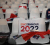 Image du premier meeting en tant que candidat à l'élection présidentielle Eric Zemmour au parc des expositions de Villepinte en Seine-Saint-Denis  le 5 décembre 2021
