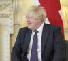 Boris Johnson (Premier ministre du Royaume-Uni), reçoit le sultan de Brunei Hassanal Bolkiah au 10 Downing Street à Londres, le 3 décembre 2021.