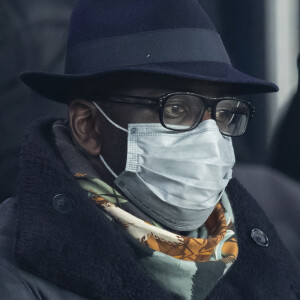 Lilian Thuram - People au match de Ligue 1 Uber Eats "PSG contre Nice (0-0)" au Parc des Princes à Paris le 1er décembre 2021. © Cyril Moreau/Bestimage