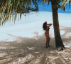 Rachel Legrain Trapani en vacances à l'Île Maurice. Décembre 2021.
