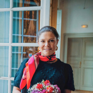 La princesse Victoria de Suède lors de sa visite à l'institut suédois à Paris le 5 décembre 2021.