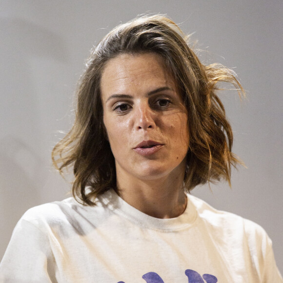 Laure Manaudou (ambassadrice) lors de la conférence de presse pour le raid polaire 100% féminin en Islande "Destination Iceland by Défi d'Elles", à la maison de soins Respire à Paris, France. © Jack Tribeca/Bestimage