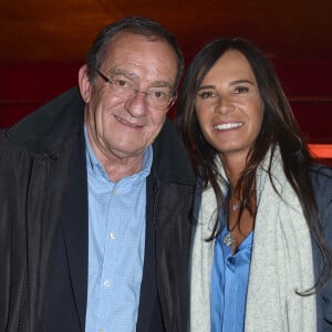 Exclusif - Jean-Pierre Pernaut et sa femme Nathalie Marquay - Les célébrités assistent au One Woman Show de l'humoriste E.Poux "Le syndrome du Playmobil" au Casino de Paris, France. © Giancarlo Gorassini/Bestimage